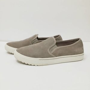 Sorel Grey Suede Campsneak Slip On Sneakers 8.5